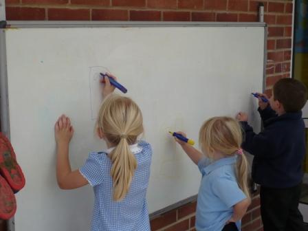 Outside white board